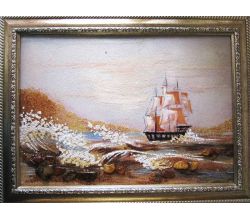 Картина з бурштину Вітрила 