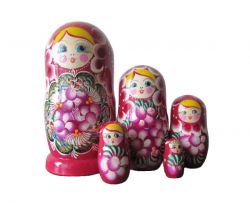 Матрьошка 5 гуашева (18см)