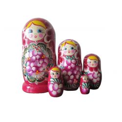Матрьошка 5 гуашева (18см)