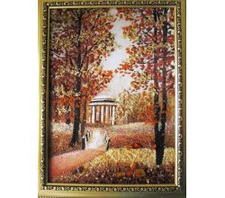 Картина з бурштину Капличка в лісі