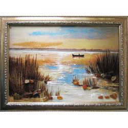 Картина з бурштину Очерет 