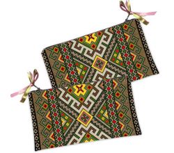 Косметичка Жовто-зелена вишиванка
