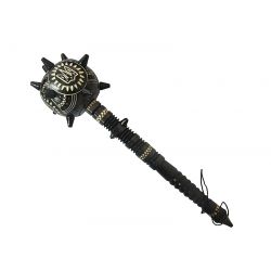 Булава з тризубом різьблена темна №50