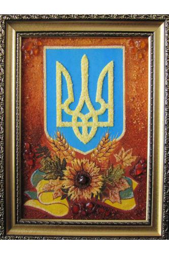 Картина з бурштину Герб 