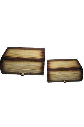 Дві хлібниці дерев'яні