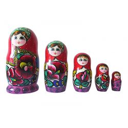 Матрешка 5 высокая Коса Матрешка 5 высокая Коса