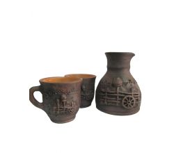 Турка + 2 чашки Узор СК skju0032