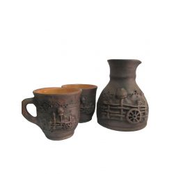 Турка + 2 чашки Узор СК skju0032