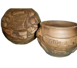 Глиняна макітра для сала (3 л)