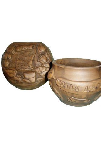 Глиняна макітра для сала (3 л)