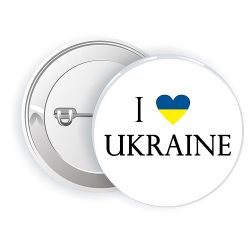 Значок Я люблю Україну