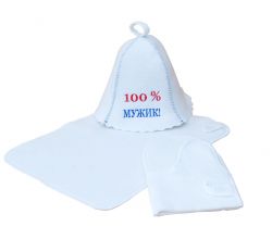 Набір для сауни 100% мужик
