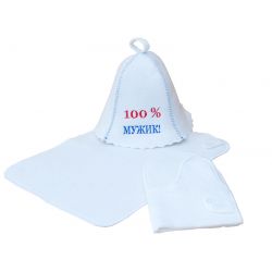 Набір для сауни 100% мужик