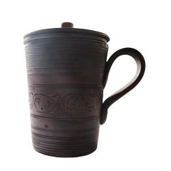 Глиняна чашка заварна Етно