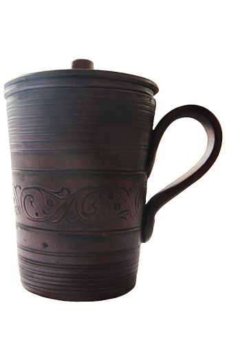 Глиняная чашка заварная Этно