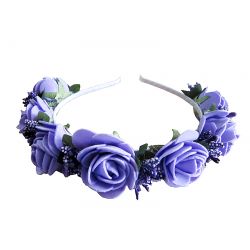  Hairband Purple Rose large 