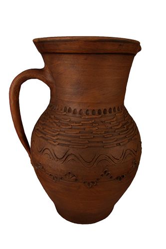 Глечик із глини для молока Хвиля