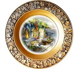 Тарілка підвісна Мальовнича хатинка
