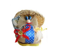 Оберіг-домовик круглий в капелюсі 