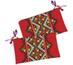 Косметичка Трояндовий сад червона