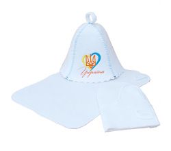 Набір для сауни Серце з тризубом 