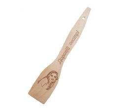 Wooden Spatula with Inscription For my dear Sister