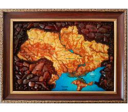 Картина з бурштину Карта України