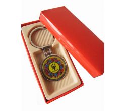 Брелок Герб жовтий в подарунковій упаковці