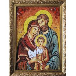 Ікона з бурштину Святе сімейство