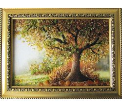 Картина з бурштину Дерево 