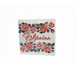 Подарунковий пакет Україна квіти 165*165 (упаковка)