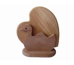 Chopping wood planks