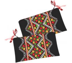 Косметичка Трояндовий сад чорна