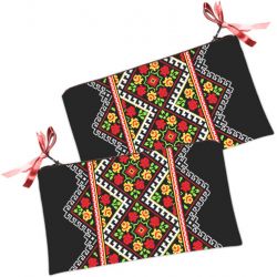 Косметичка Трояндовий сад чорна