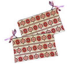 Cosmetic bag Red stars