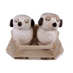 Набір для спецій 2 тваринки (дерево) 