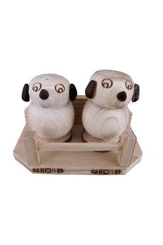 Набір для спецій 2 тваринки (дерево) 