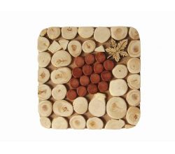 Stand two-layered square 15 * 15cm