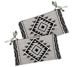Cosmetic bag Black and white motif