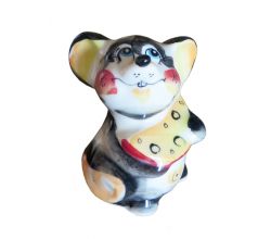 Статуетки мишок Гжель - Символ Року 2020, 2008, 1996, 1984