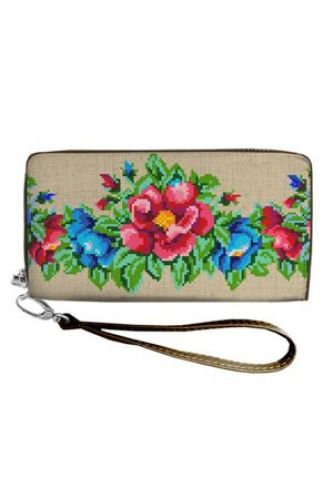 Клатч - гаманець Квіти 