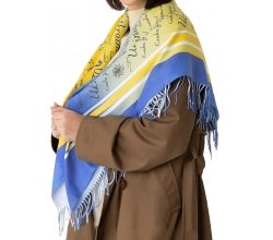 Хустка патріотична тепла (шерсть) 102х102 см.