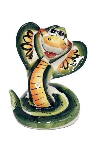 Статуетка Змія Клара зелена