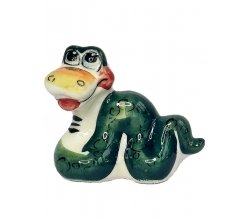 Статуетка Змія Ваня зелена