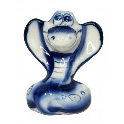 Blue Marfa Snake figurine
