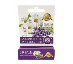 Бальзам для губ живильний Лаванда та ромашка (Карпатська Миловарня)