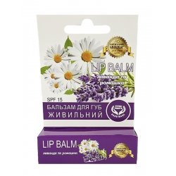 Бальзам для губ живильний Лаванда та ромашка (Карпатська Миловарня)