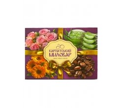 Набір мила 4 в 1 Карпатський миловар: Алоє, Троянда, Кавовий скраб, Календула