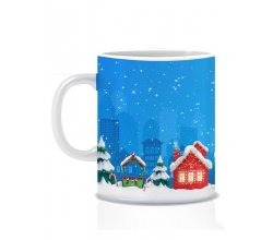 Керамическая новогодняя чашка Новогодняя ночь 280 мл