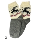 Шерстяні шкарпетки з оленями (жіночі)